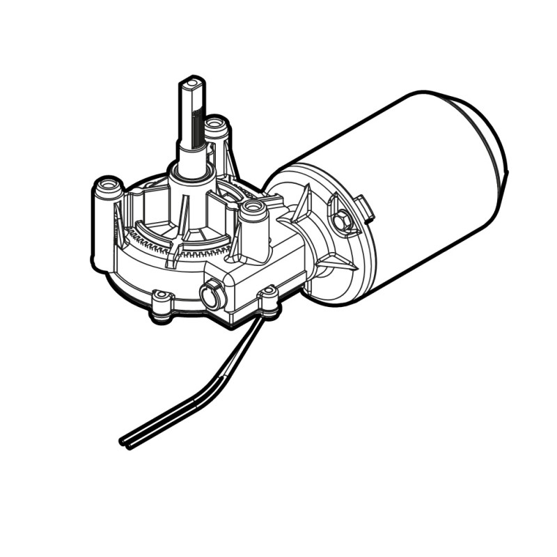 MOTORE ELETTRICO 24V 50RPM CON ALBERO DD SPY800KCE