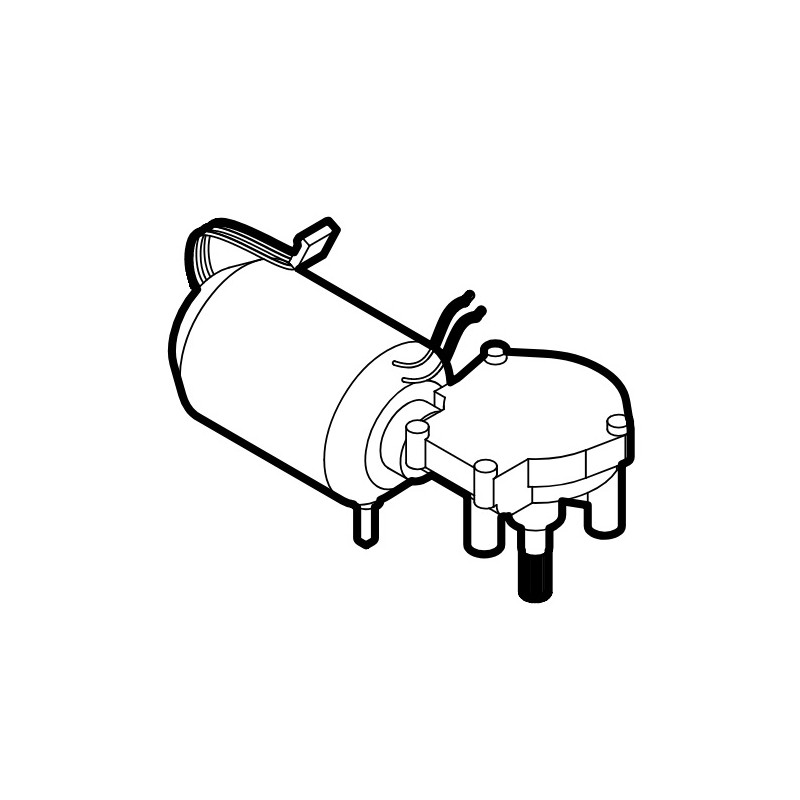 MOTORIDUTTORE 24V CON ENCODER 43RPM 22W PER HK7024 HK7224
