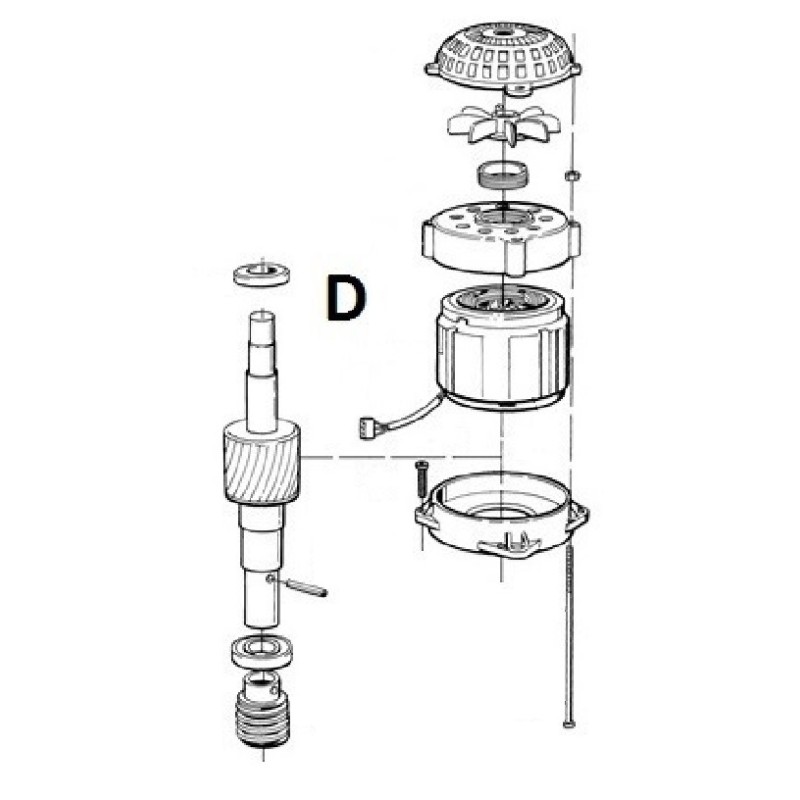 RICAMBIO MOTORE TH1500