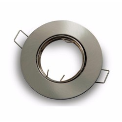 PORTA FARETTO INCASSO ROTONDO ORIENTABILE SATINATO