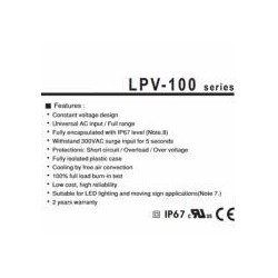 ALIMENTATORE MEANWELL LPV-100-12