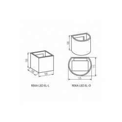 KANLUX APPLIQUE DA ESTERNO REKA LED 7W-O-GR ANTRACITE 4000K 28991