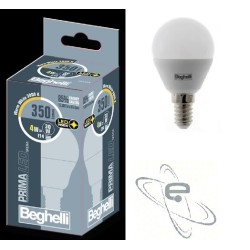 LAMPADINA BEGHELLI A SFERA LED 4W 4000K E27