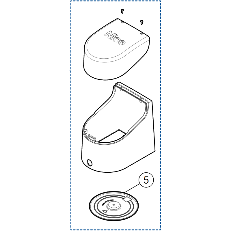 GRUPPO PLASTICHE HOPP PER HO7124 HO7124R10 HO7224