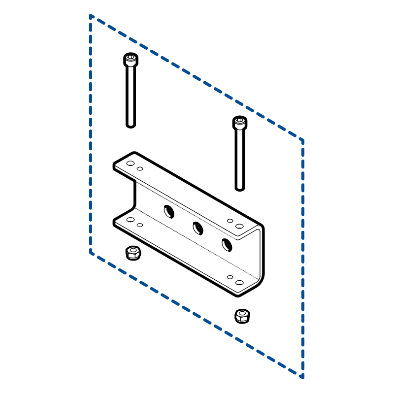 GRUPPO FISSAGGIO HYKE PER HK7024 HK7024HS HK7224 HK7224HS