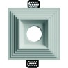 GESSO QUADRAO SCALATO AD INCASSO DOTATO DI ALETTE PER IL FISSAGGIO SPESSE 2mm. d160mm h85mm
