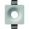 GESSO QUADRATO AD INCASSO DOTATO DI ALETTE PER IL FISSAGGIO SPESSE 2mm. d120mm h95mm