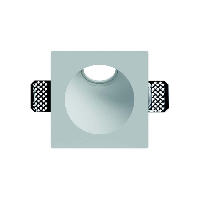 SEGNAPASSI IN GESSO DA INCASSO DOTATA DI ALETTE PER IL FISSAGGIO SPESSE 2mm 120X120X90mm