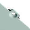 GESSO QUADRATO AD INCASSO DOTATO DI ALETTE PER IL FISSAGGIO SPESSE 2mm. d120mm h95mm