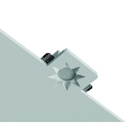 GESSO STELLA QUADRATO AD INCASSO DOTATO DI ALETTE PER IL FISSAGGIO SPESSE 2mm d170mm h90