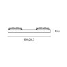 PHYONG LINEAR LIGHT NERO 600MM 48V V2.0 DIMMERABILE 12W 120D 4000K