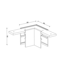 PHYONG CONNETTORE 90D BINARIO 48V NERO SURFACE
