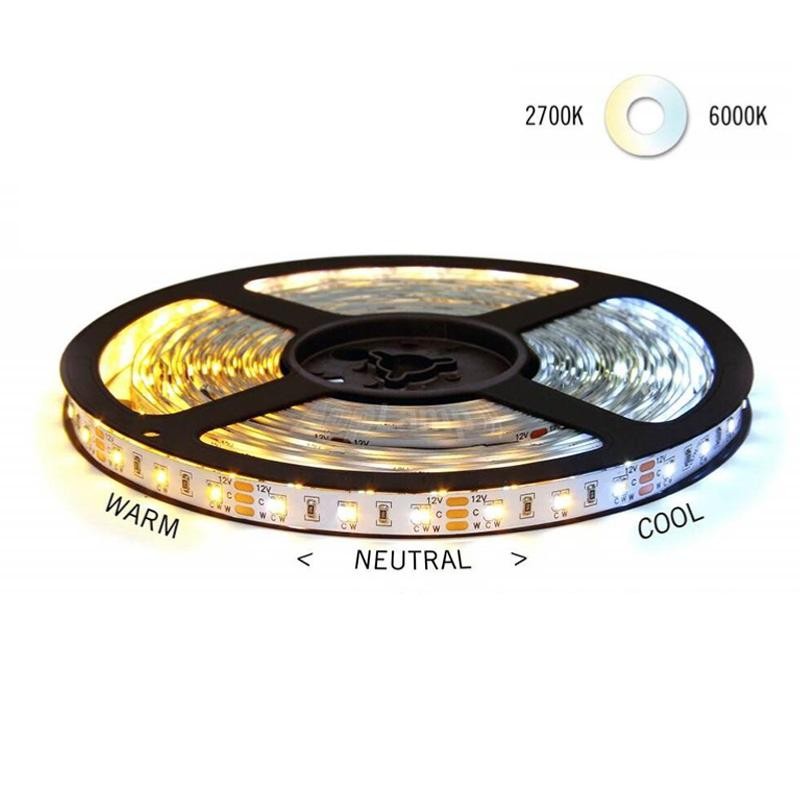 STRIP LED CC120090 CCT 18W/MT IP20 24V 2700K-6000K