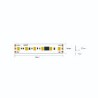 STRIP LED DIGITALE WS2811 2835 120LED/MT 12W/MT 24V IP20 6000K