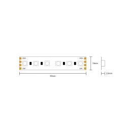 STRIP LED CC600120 4040 RGB 24W/MT IP20 24V