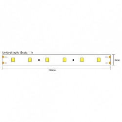 STRIP LED CL30036 7.2W/MT 24V IP67 4000K