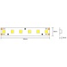 STRIP LED CL60072 14.4W/MT 24V IP20 2700K