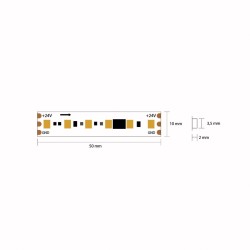 STRIP LED DIGITALE WS2811 120LED/MT 12W/MT 20PIXEL/MT 24V IP67 3000K