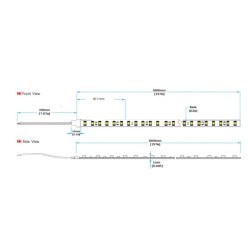 STRIP LED HC98075 2835 SLIM6MM 15W/MT 24V IP20 6000K