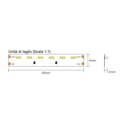 STRIP SP60048 SIDEVIEW RA90 9.6W/MT 24V IP20 6000K