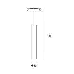 PHYONG LUCE PENDENTE FLUTE 48V 7W 24D 4000K