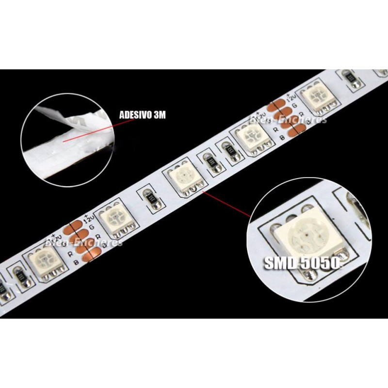 STRIP LED CC30072 RGB 14.4W/MT IP20 24V