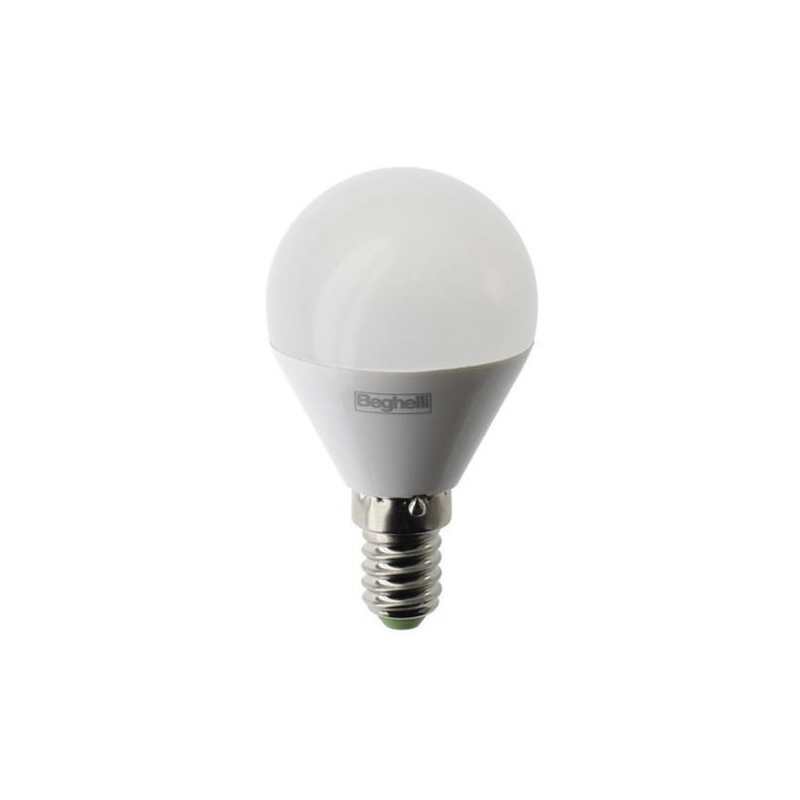 LAMPADINA BEGHELLIA SFERA SAVING LED 7W E14 4K