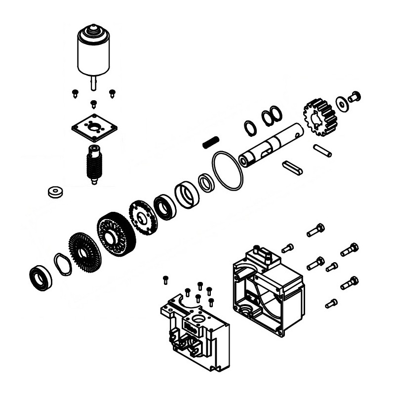 GRUPPO MOTORIDUTTORE NKSL400 NKSL400R10