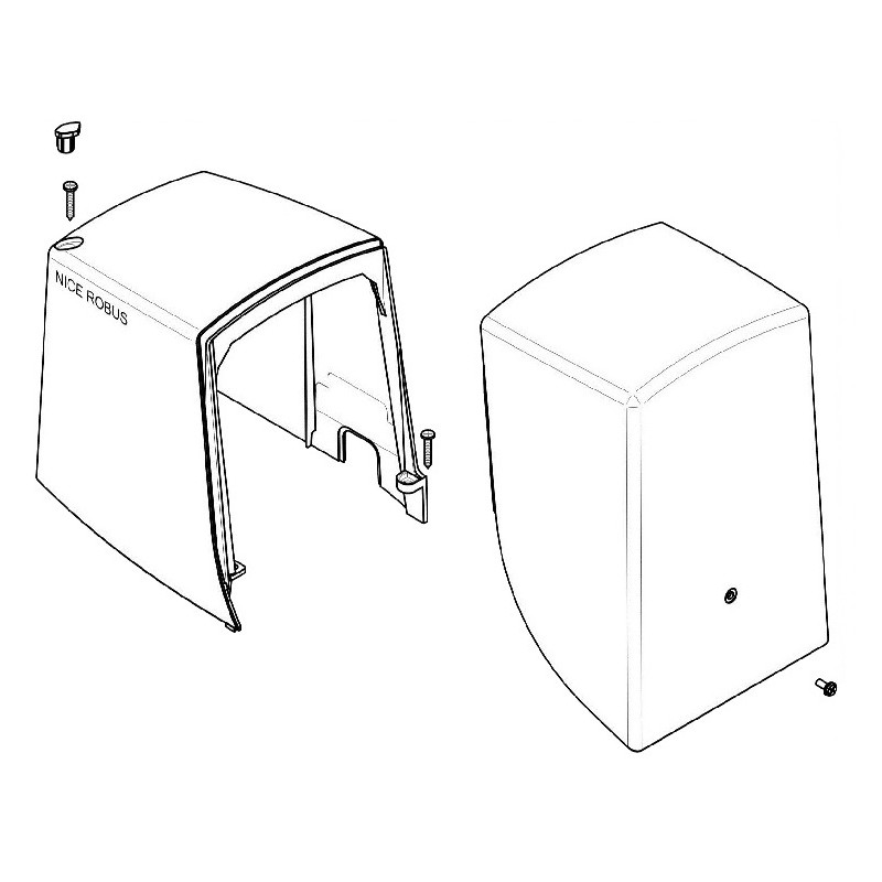 GRUPPO PLASTICHE ESTERNE RB500HS RB500HSR10 RB500HSV1