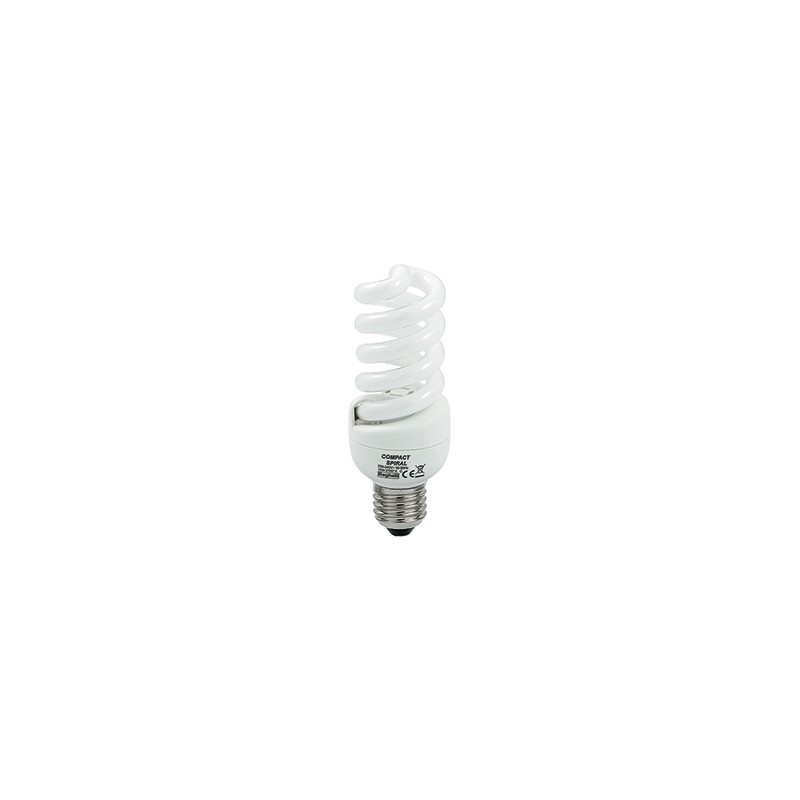 LAMPADINA FUORESCENTE COMPATTA SPIRALATA E14 11W 230V 2700°K