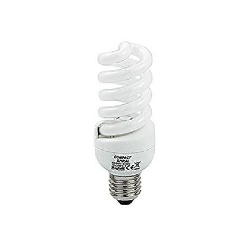 LAMPADINA FUORESCENTE COMPATTA SPIRALATA E27 20W 230V 2700°K